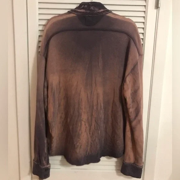 NWT Cotton Citizen Brooklyn Buttondown in Faded Pink/Blue Tie Dye, Size S - Picture 10 of 12